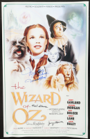 "The Wizard of Oz" 16x24 Poster Cast-Signed by (4) with Mickey Carroll, Jerry Maren, Karl Slover, & Donna Stewart Hardway Inscribed "Munchkin" (JSA) at PristineAuction.com