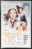 "The Wizard of Oz" 16x24 Poster Cast-Signed by (4) with Mickey Carroll, Jerry Maren, Karl Slover, & Donna Stewart Hardway Inscribed "Munchkin" (JSA) at PristineAuction.com