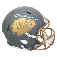 Patrick Mahomes Signed Chiefs Full-Size Authentic On-Field Slate Alternate Speed Helmet Inscribed "3x SB MVP" (Beckett) at PristineAuction.com