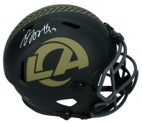 Davante Adams Signed Rams Full-Size Salute to Service Alternate Speed Helmet (Beckett) at PristineAuction.com