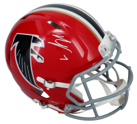 Bijan Robinson Signed Falcons Full-Size Authentic On-Field Throwback Alternate Speed Helmet (Beckett) at PristineAuction.com