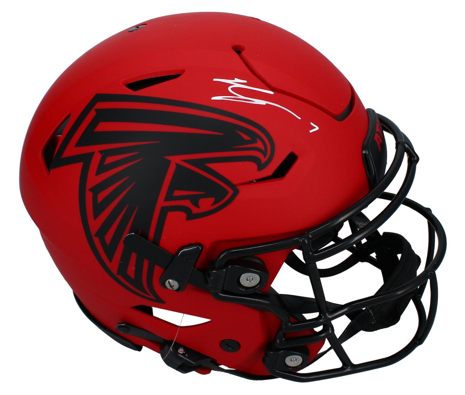 Bijan Robinson Signed Falcons Full-Size Authentic On-Field Rave Alternate Speedflex Helmet (Beckett) at PristineAuction.com Bijan Robinson Signed Falcons Full-Size Authentic On-Field Rave Alternate Speedflex Helmet (Beckett) at PristineAuction.com