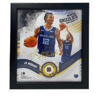 Ja Morant LE Grizzlies Custom Framed Game-Used Basketball Piece Display at PristineAuction.com