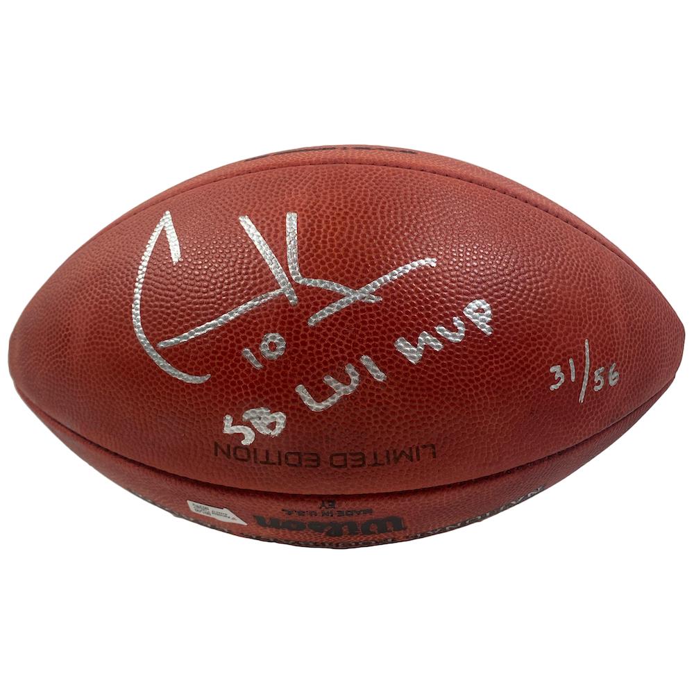 Cooper Kupp Signed LE Official NFL "The Duke" Super Bowl LVI Logo Game Ball Football Inscribed "SB LVI MVP" (Fanatics) at PristineAuction.com Cooper Kupp Signed LE Official NFL "The Duke" Super Bowl LVI Logo Game Ball Football Inscribed "SB LVI MVP" (Fanatics) at PristineAuction.com
