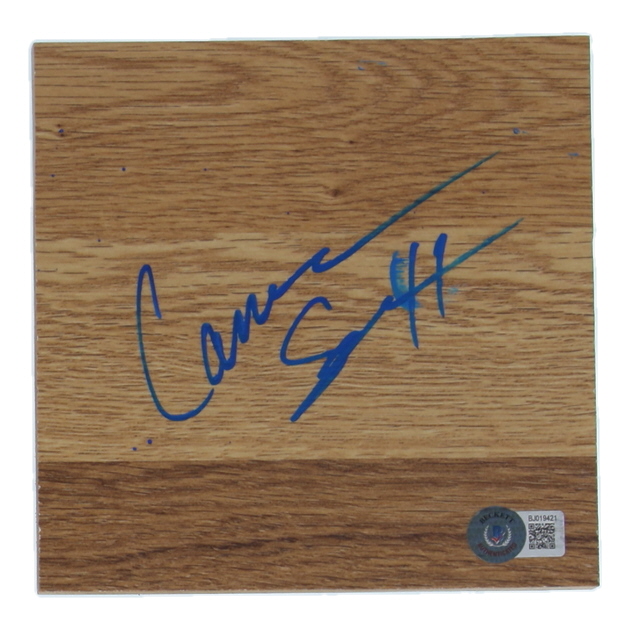 Cam Scott Signed 6x6 Floor Piece (Beckett) at PristineAuction.com Cam Scott Signed 6x6 Floor Piece (Beckett) at PristineAuction.com