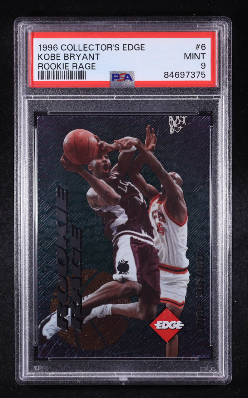 Kobe Bryant 1996 Collector's Edge Rookie Rage #6 RC (PSA 9) at PristineAuction.com Kobe Bryant 1996 Collector's Edge Rookie Rage #6 RC (PSA 9) at PristineAuction.com