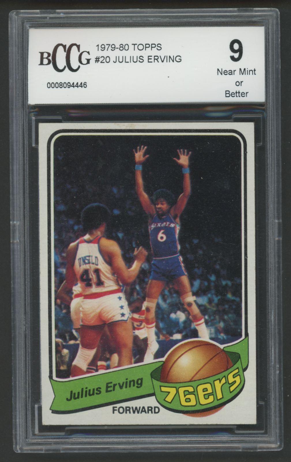 Julius Erving 1979-80 Topps #20 (BCCG 9) at PristineAuction.com Julius Erving 1979-80 Topps #20 (BCCG 9) at PristineAuction.com