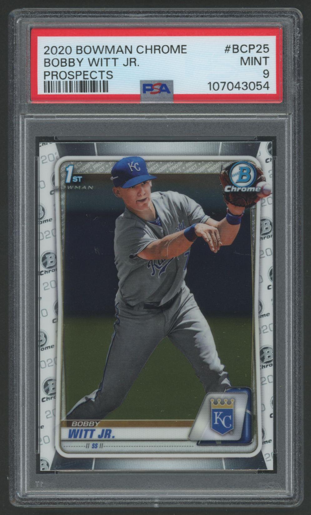 Bobby Witt Jr. 2020 Bowman Chrome Prospects #BCP52 (PSA 9) at PristineAuction.com Bobby Witt Jr. 2020 Bowman Chrome Prospects #BCP52 (PSA 9) at PristineAuction.com