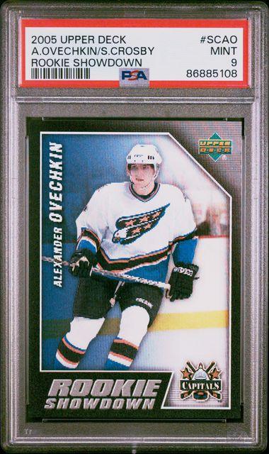 Sidney Crosby / Alexander Ovechkin 2005 Upper Deck Rookie Showdown #RSSCAO (PSA 9) at PristineAuction.com Sidney Crosby / Alexander Ovechkin 2005 Upper Deck Rookie Showdown #RSSCAO (PSA 9) at PristineAuction.com