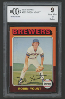 Robin Yount 1975 Topps #223 RC (BCCG 9) at PristineAuction.com