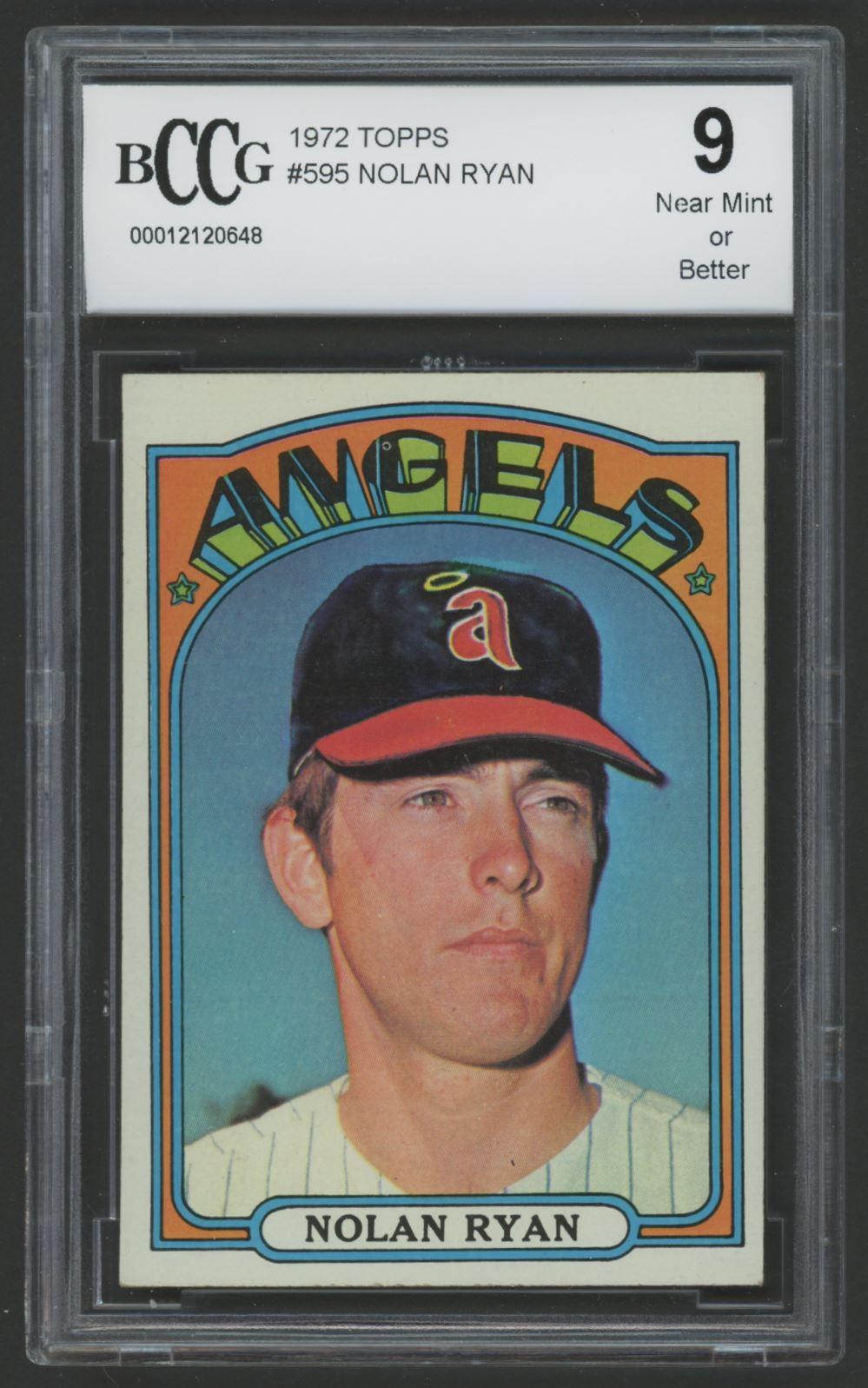 Nolan Ryan 1972 Topps #595 (BCCG 9) at PristineAuction.com Nolan Ryan 1972 Topps #595 (BCCG 9) at PristineAuction.com