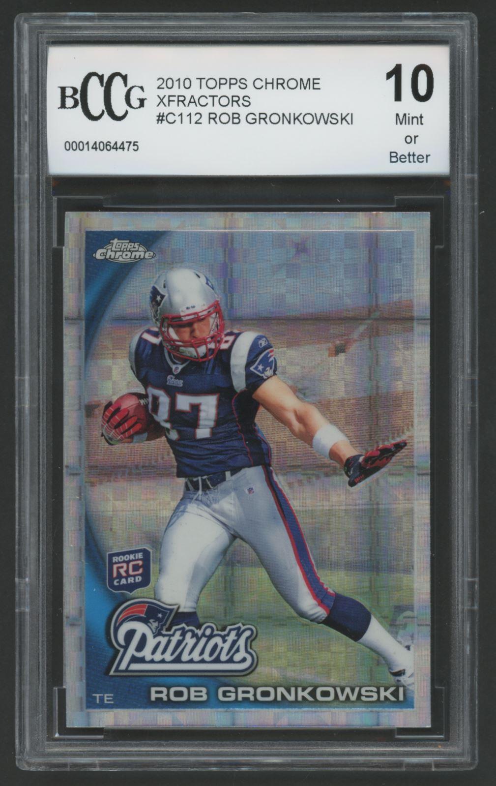 Rob Gronkowski 2010 Topps Chrome Xfractors #C112 (BCCG 10) at PristineAuction.com Rob Gronkowski 2010 Topps Chrome Xfractors #C112 (BCCG 10) at PristineAuction.com