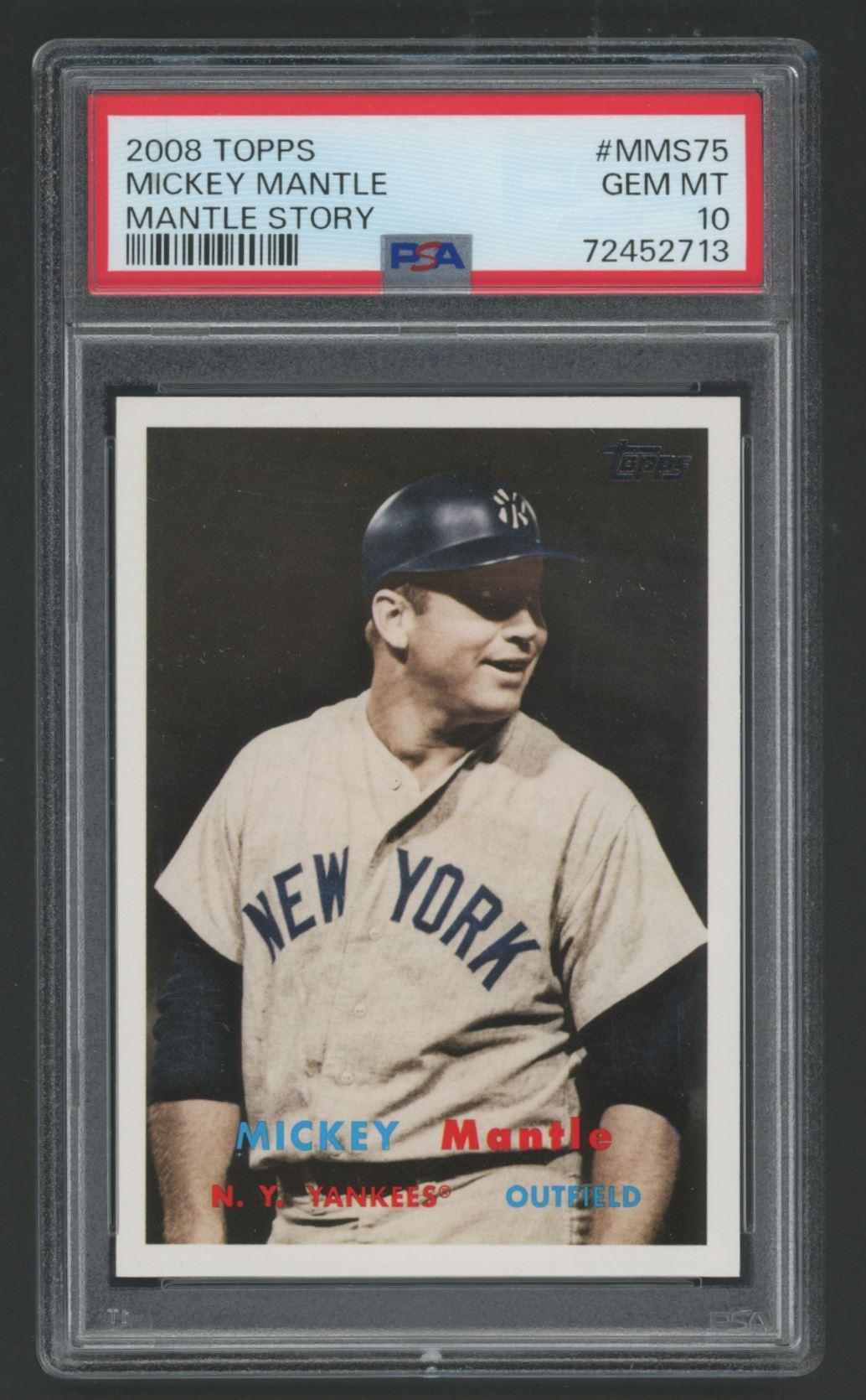 Mickey Mantle 2008 Topps Mickey Mantle Story #MMS75 (PSA 10) at PristineAuction.com Mickey Mantle 2008 Topps Mickey Mantle Story #MMS75 (PSA 10) at PristineAuction.com
