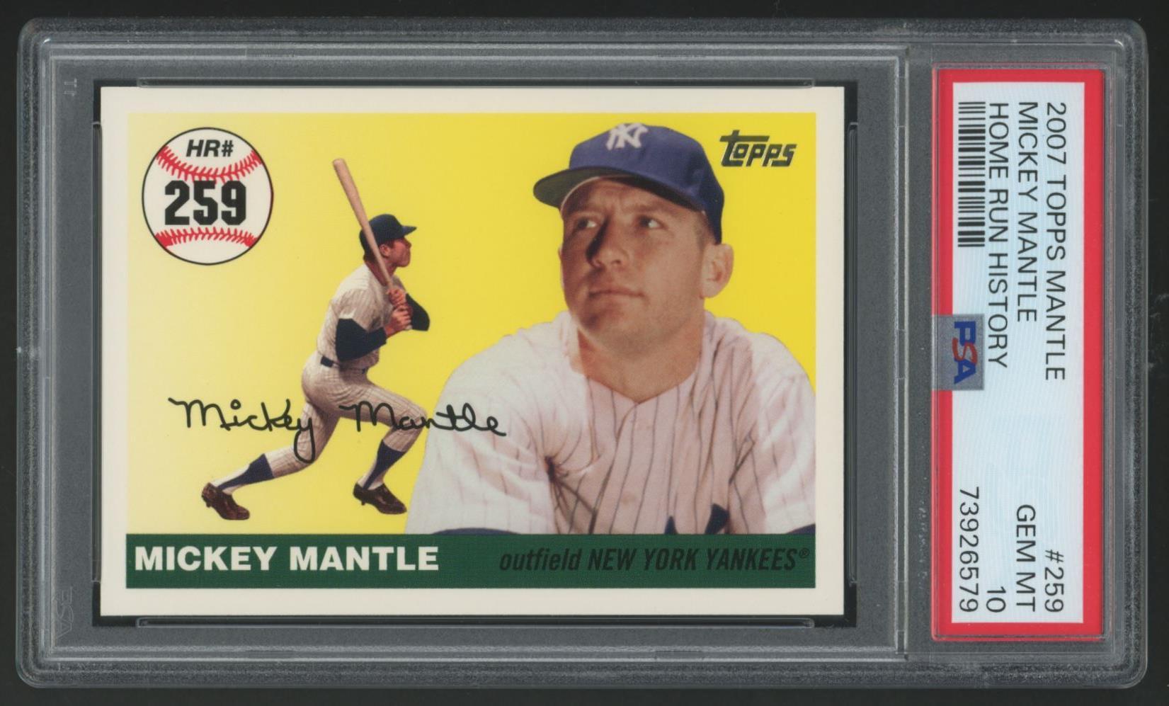 Mickey Mantle 2007 Topps Mantle Home Run History #259 (PSA 10) at PristineAuction.com Mickey Mantle 2007 Topps Mantle Home Run History #259 (PSA 10) at PristineAuction.com