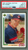 Jim Thome Signed 1991 Upper Deck Final Edition #17F RC (PSA 9 | Autograph Graded 10) at PristineAuction.com