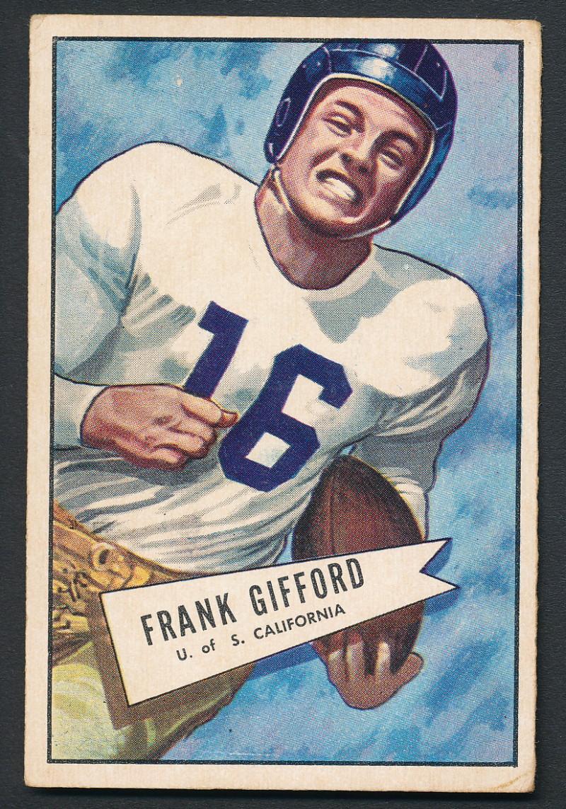 Frank Gifford 1952 Bowman Large #16 RC at PristineAuction.com Frank Gifford 1952 Bowman Large #16 RC at PristineAuction.com