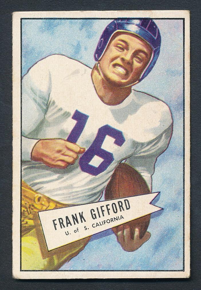 Frank Gifford 1952 Bowman Small #16 RC at PristineAuction.com Frank Gifford 1952 Bowman Small #16 RC at PristineAuction.com