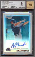 Nolan Arenado 2010 Bowman Chrome Prospects Refractors AU #BCP91B #443/500 (BGS 9 | Autograph Graded 10) at PristineAuction.com