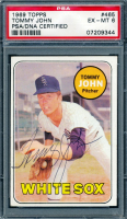 Tommy John Signed 1969 Topps #465 (PSA 6) at PristineAuction.com