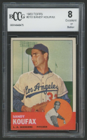 Sandy Koufax 1963 Topps #210 (BCCG 8) at PristineAuction.com