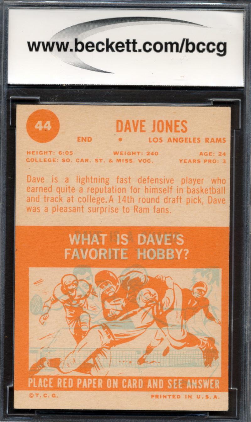 Deacon Jones 1963 Topps #44 RC (BCCG 8) at PristineAuction.com Deacon Jones 1963 Topps #44 RC (BCCG 8) at PristineAuction.com