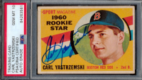 Carl Yastrzemski Signed 1960 Topps #148 RC (PSA | Autograph Graded 10) at PristineAuction.com