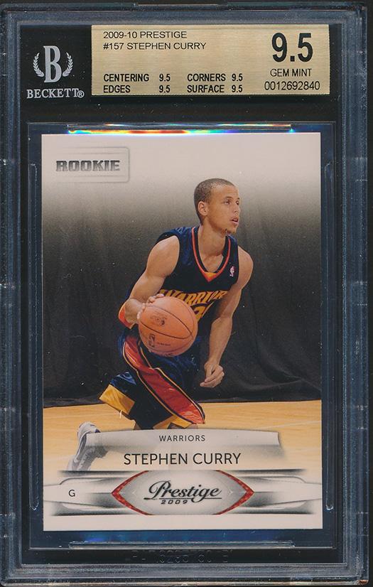 Stephen Curry 2009-10 Prestige #157 RC (BGS 9.5) at PristineAuction.com Stephen Curry 2009-10 Prestige #157 RC (BGS 9.5) at PristineAuction.com