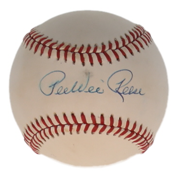 Pee Wee Reese Signed ONL Baseball (JSA) at PristineAuction.com Pee Wee Reese Signed ONL Baseball (JSA) at PristineAuction.com