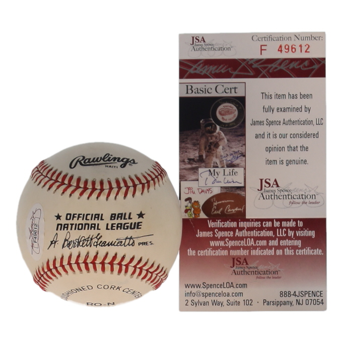 Pee Wee Reese Signed ONL Baseball (JSA) at PristineAuction.com Pee Wee Reese Signed ONL Baseball (JSA) at PristineAuction.com