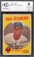 Don Drysdale 1959 Topps #387 (BCCG 9) at PristineAuction.com