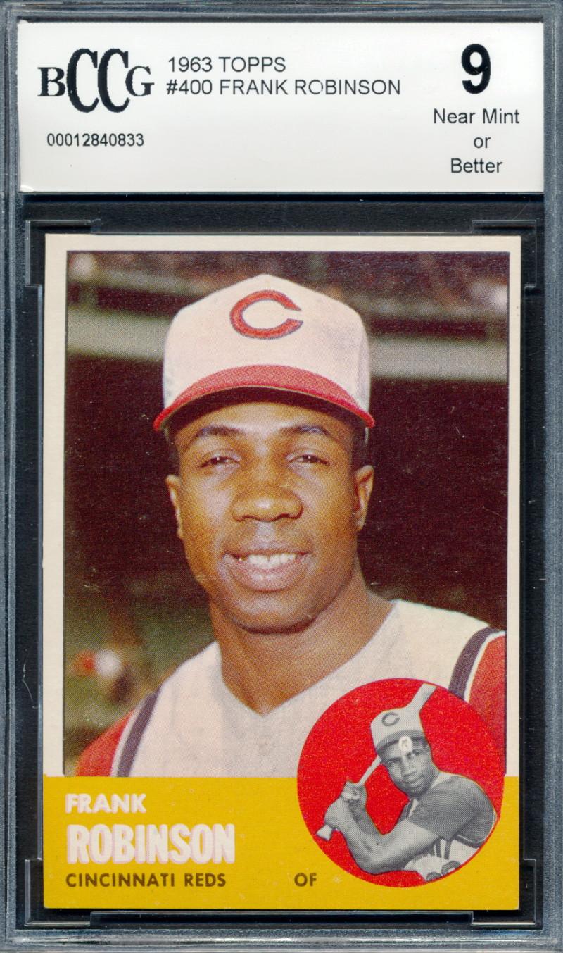Frank Robinson 1963 Topps #400 (BCCG 9) at PristineAuction.com Frank Robinson 1963 Topps #400 (BCCG 9) at PristineAuction.com