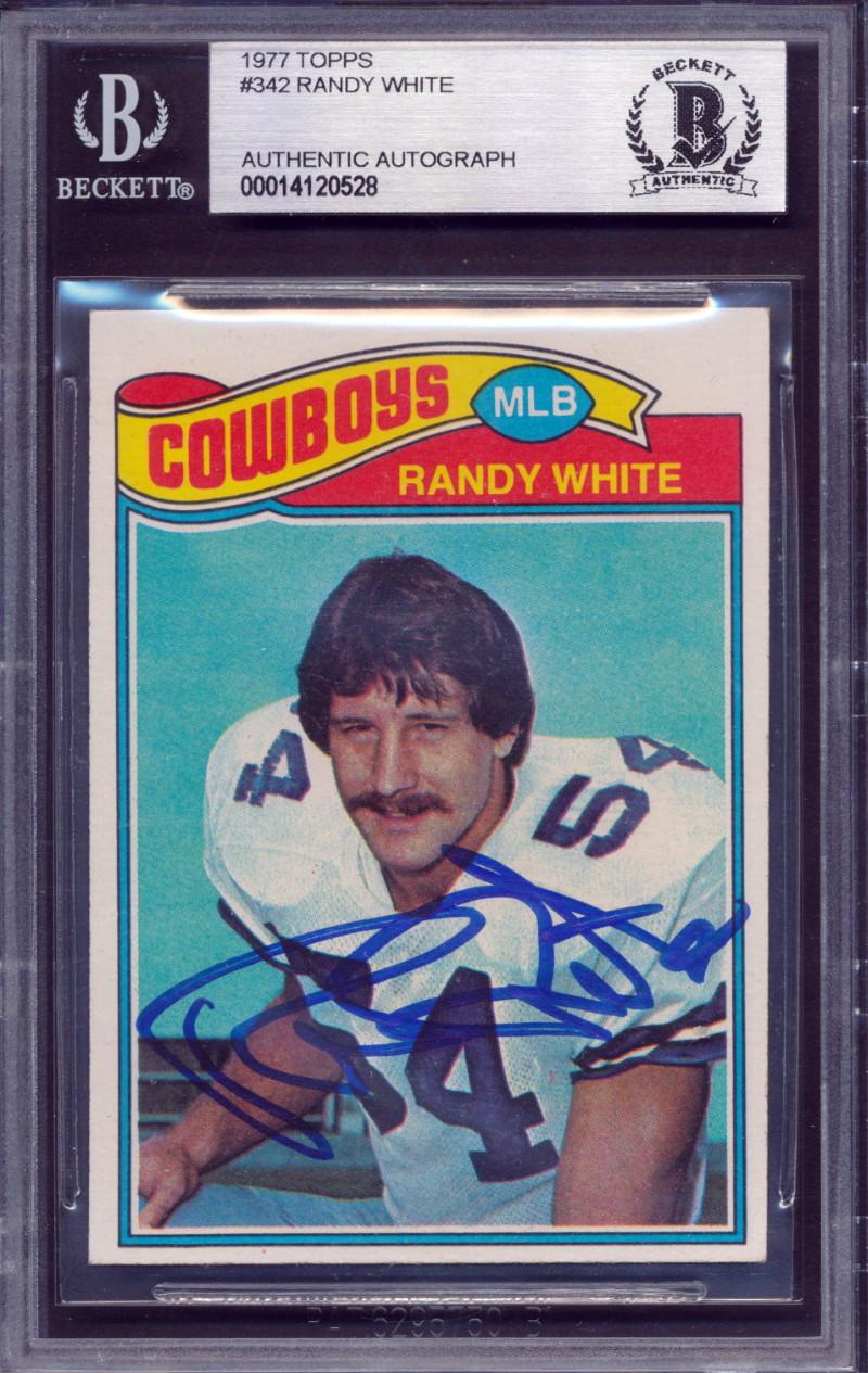 Randy White Signed 1977 Topps #342 (BGS) at PristineAuction.com Randy White Signed 1977 Topps #342 (BGS) at PristineAuction.com