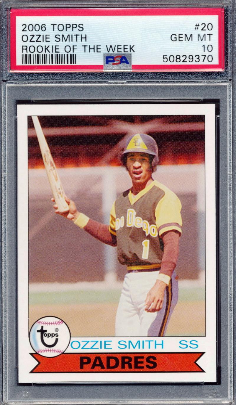 Ozzie Smith 2006 Topps Rookie of the Week #20 (PSA 10) at PristineAuction.com Ozzie Smith 2006 Topps Rookie of the Week #20 (PSA 10) at PristineAuction.com