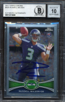 Russell Wilson Signed 2012 Topps Chrome #40A RC (BGS | Autograph Graded 10) at PristineAuction.com