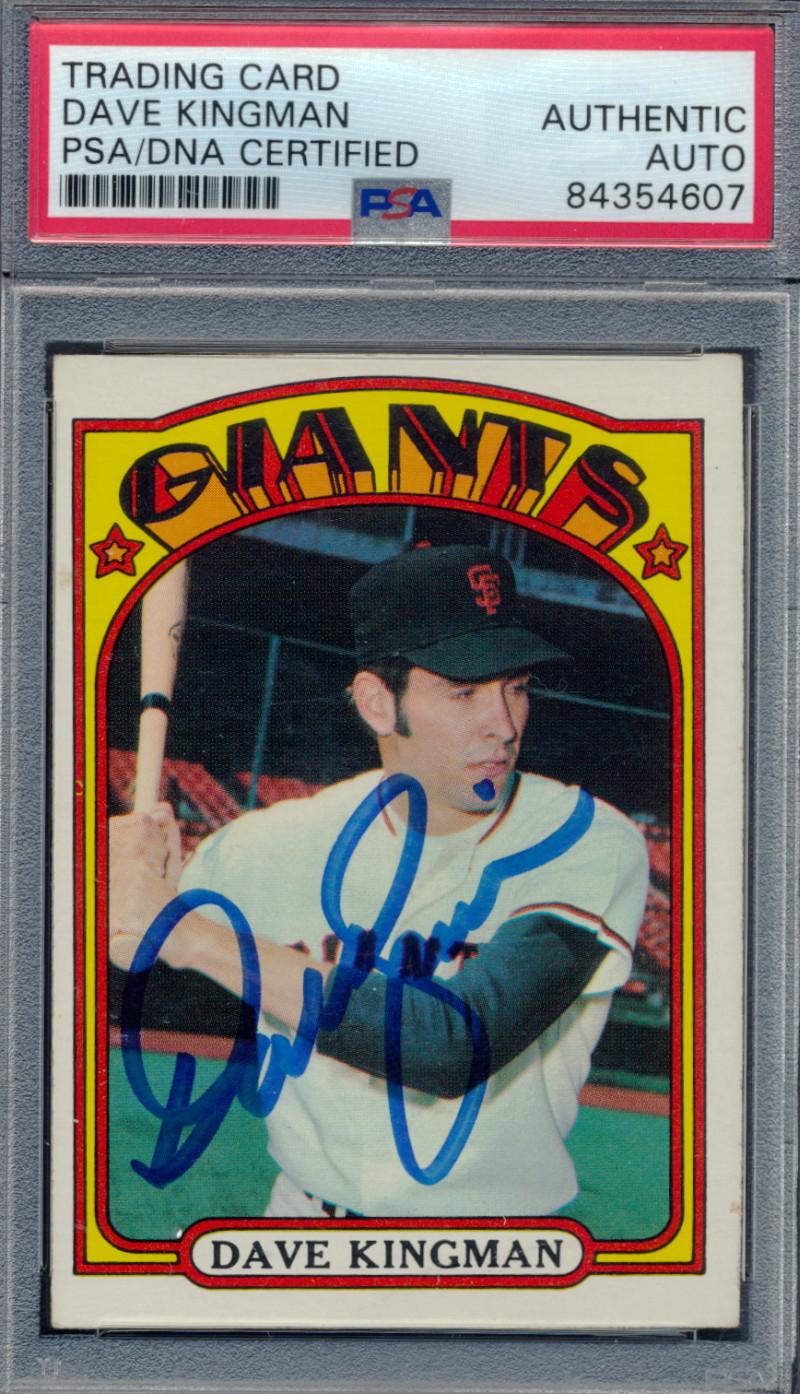 Dave Kingman Signed 1972 Topps #147 RC (PSA) at PristineAuction.com Dave Kingman Signed 1972 Topps #147 RC (PSA) at PristineAuction.com