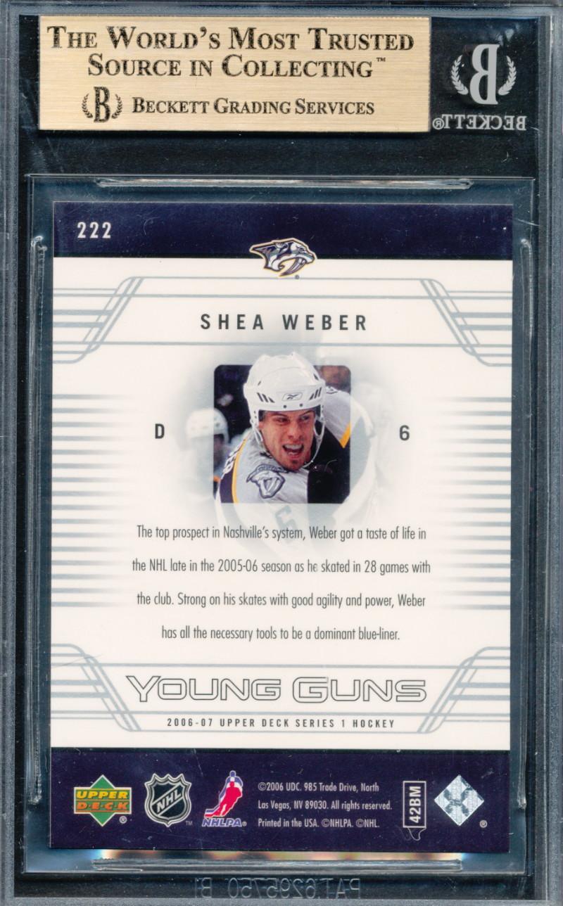 Shea Weber 2006-07 Upper Deck #222 YG RC (BGS 9.5) at PristineAuction.com Shea Weber 2006-07 Upper Deck #222 YG RC (BGS 9.5) at PristineAuction.com