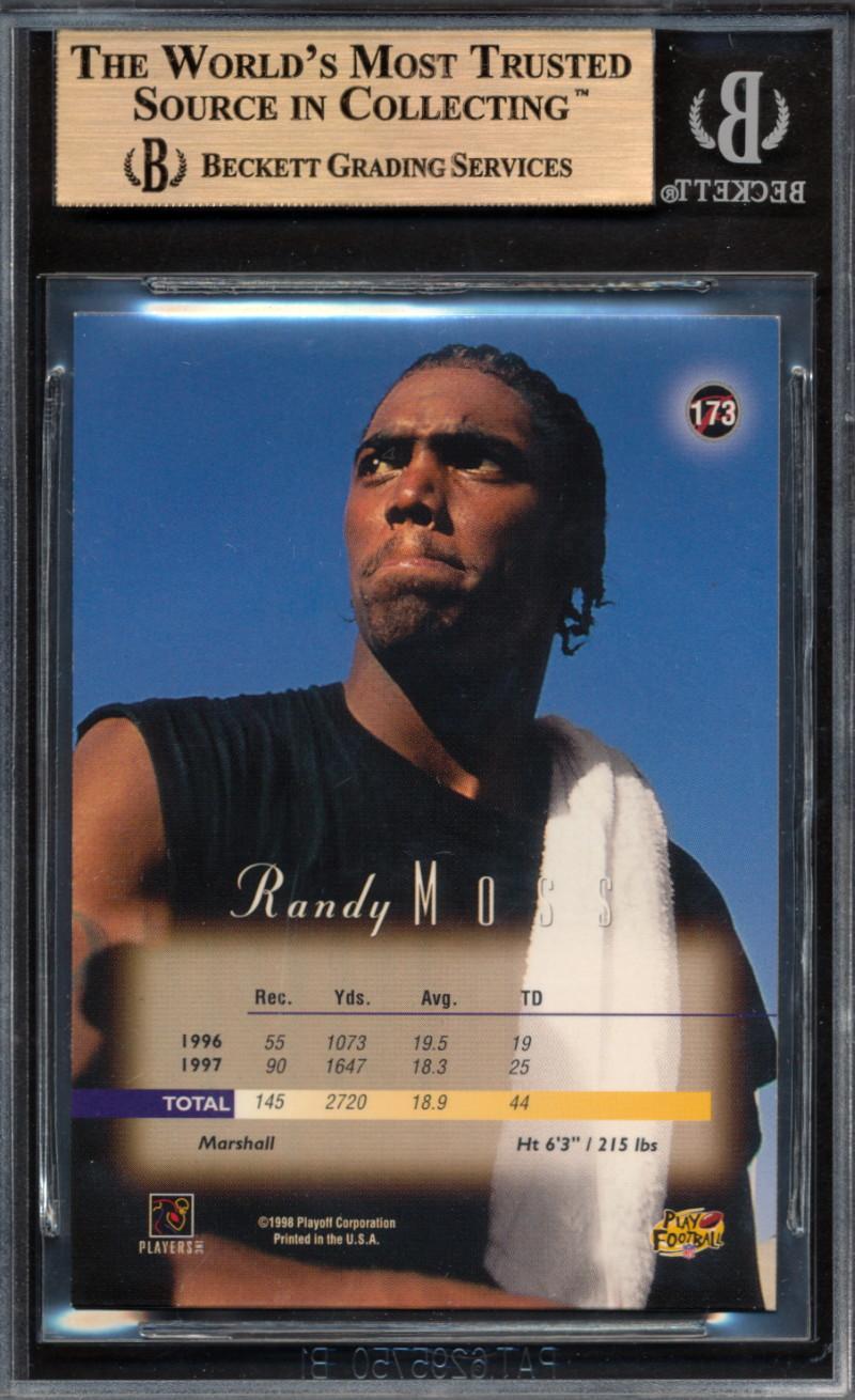 Randy Moss 1998 Playoff Prestige Hobby #173 RC (BGS 9.5) at PristineAuction.com Randy Moss 1998 Playoff Prestige Hobby #173 RC (BGS 9.5) at PristineAuction.com