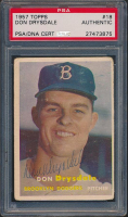 Don Drysdale Signed 1957 Topps #18 RC (PSA) at PristineAuction.com