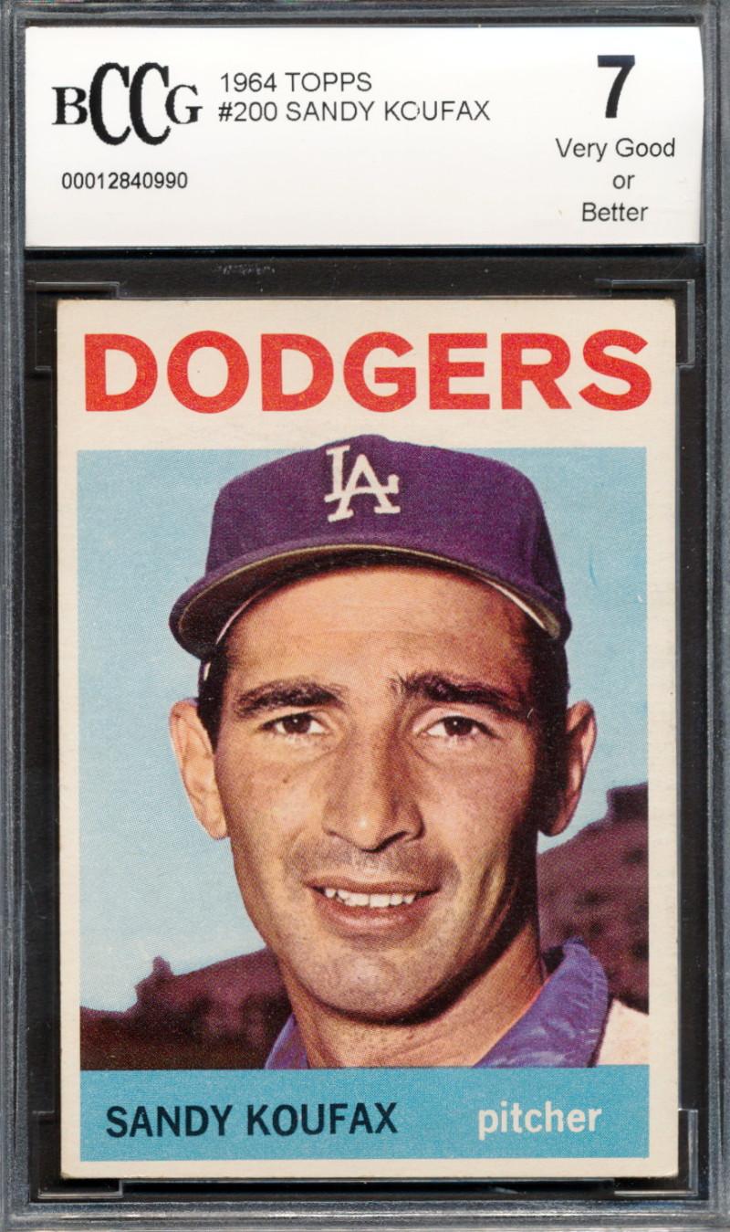 Sandy Koufax 1964 Topps #200 (BCCG 7) at PristineAuction.com Sandy Koufax 1964 Topps #200 (BCCG 7) at PristineAuction.com