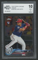 Juan Soto 2018 Topps Chrome Update #HMT55 RC (BCCG 10) at PristineAuction.com