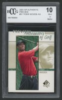 Tiger Woods 2001 SP Authentic Preview #51 (BCCG 10) at PristineAuction.com