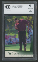 Tiger Woods 2001 Upper Deck #1 RC (BCCG 9) at PristineAuction.com