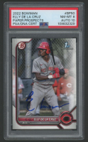 Elly De La Cruz Signed 2022 Bowman Prospects #BP50 RC (PSA 8 | Auto 10) at PristineAuction.com
