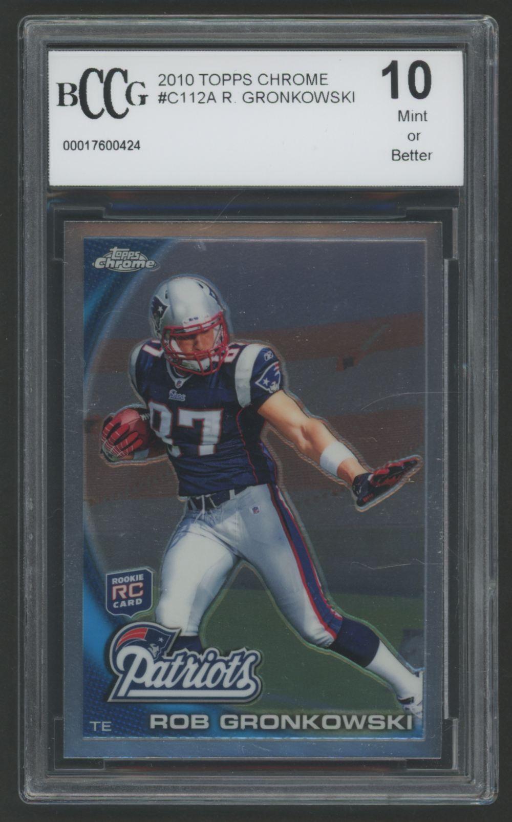 Rob Gronkowski 2010 Topps Chrome #C112A (BCCG 10) at PristineAuction.com Rob Gronkowski 2010 Topps Chrome #C112A (BCCG 10) at PristineAuction.com