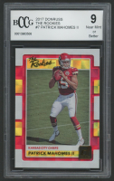 Patrick Mahomes II 2017 Donruss The Rookies #7 RC (BCCG 9) at PristineAuction.com