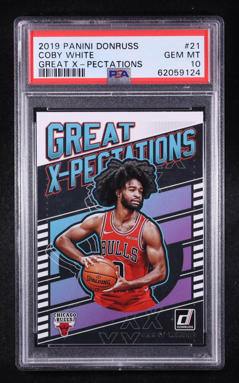 Coby White 2019-20 Panini Donruss Great X-Pectations #21 RC (PSA 10) at PristineAuction.com Coby White 2019-20 Panini Donruss Great X-Pectations #21 RC (PSA 10) at PristineAuction.com