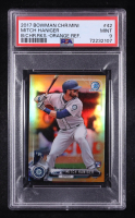 Mitch Hanger 2017 Bowman Chrome Prospects Mini Rookies Orange Refractor #42 RC #19/25 (PSA 9) at PristineAuction.com