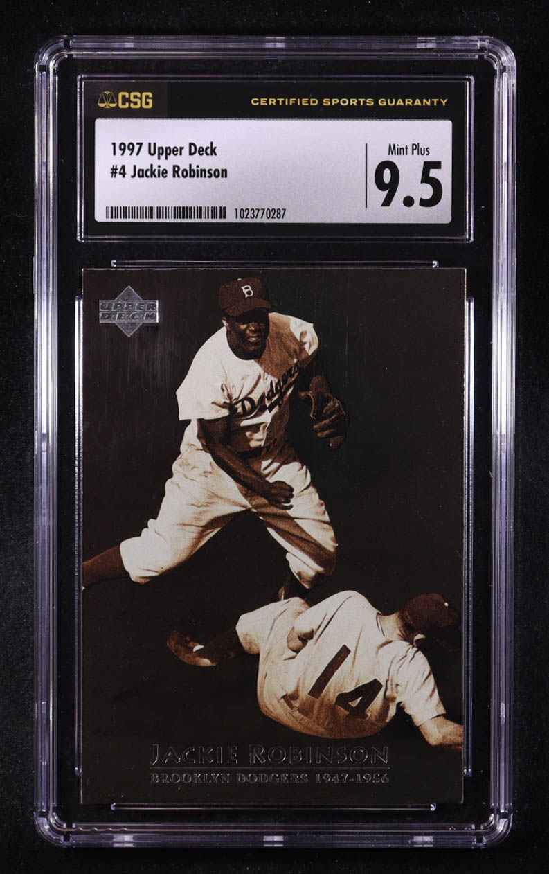 Jackie Robinson 1997 Upper Deck #4 (CSG 9.5) at PristineAuction.com Jackie Robinson 1997 Upper Deck #4 (CSG 9.5) at PristineAuction.com