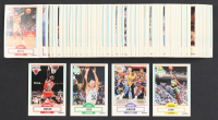 1990-1991 Fleer Basketball Complete Set of (198) Cards Including Michael Jordan #26, Magic Johnson #93, Larry Bird #8, Scottie Pippen #30 at PristineAuction.com