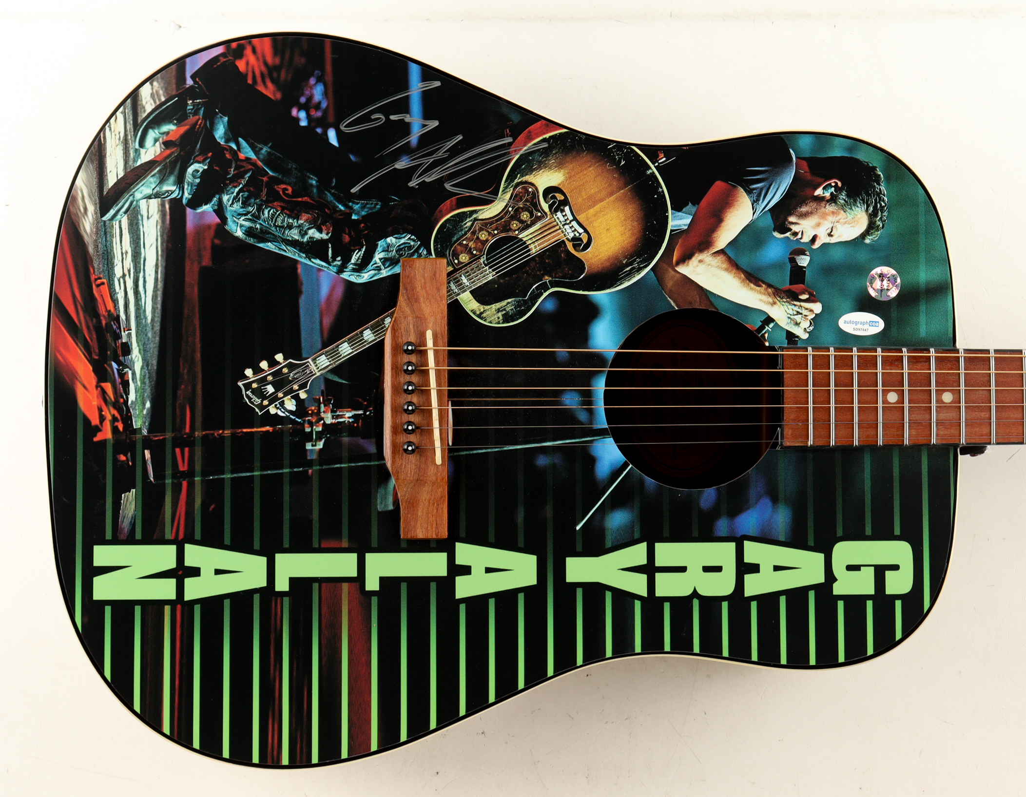 Gary Allan Signed Custom Acoustic Guitar (ACOA & AutographPros) at PristineAuction.com Gary Allan Signed Custom Acoustic Guitar (ACOA & AutographPros) at PristineAuction.com
